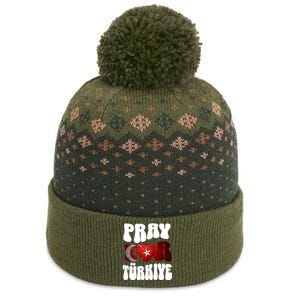 Pray For Turkiye Turkey Tees, Turkey Flag, Support Turkey The Baniff Cuffed Pom Beanie