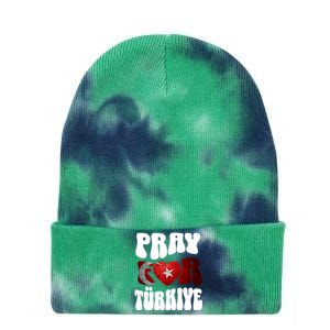 Pray For Turkiye Turkey Tees, Turkey Flag, Support Turkey Tie Dye 12in Knit Beanie