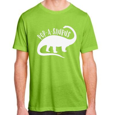 Popasaurus Funny T Papa Birthday Grandpa Gift Adult ChromaSoft Performance T-Shirt