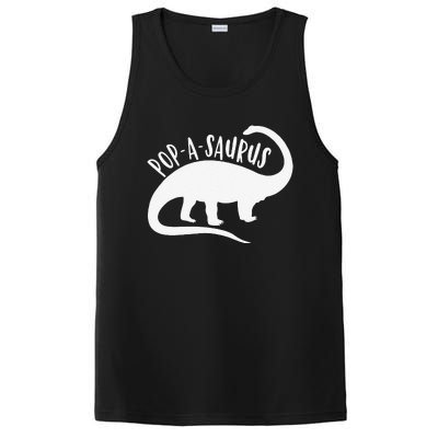 Popasaurus Funny T Papa Birthday Grandpa Gift PosiCharge Competitor Tank