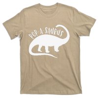 Popasaurus Funny T Papa Birthday Grandpa Gift T-Shirt