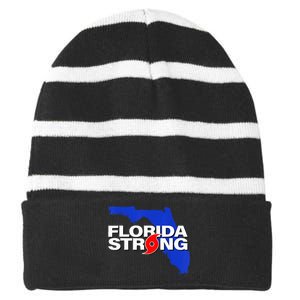 Pray For Tampa Bay Florida Strong Striped Beanie with Solid Band