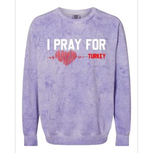 Pray For Turkey, Pray For Türkiye, I Stand With Turkey Colorblast Crewneck Sweatshirt