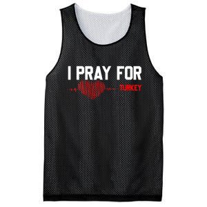 Pray For Turkey, Pray For Türkiye, I Stand With Turkey Mesh Reversible Basketball Jersey Tank