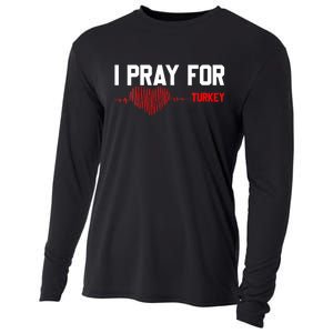 Pray For Turkey, Pray For Türkiye, I Stand With Turkey Cooling Performance Long Sleeve Crew