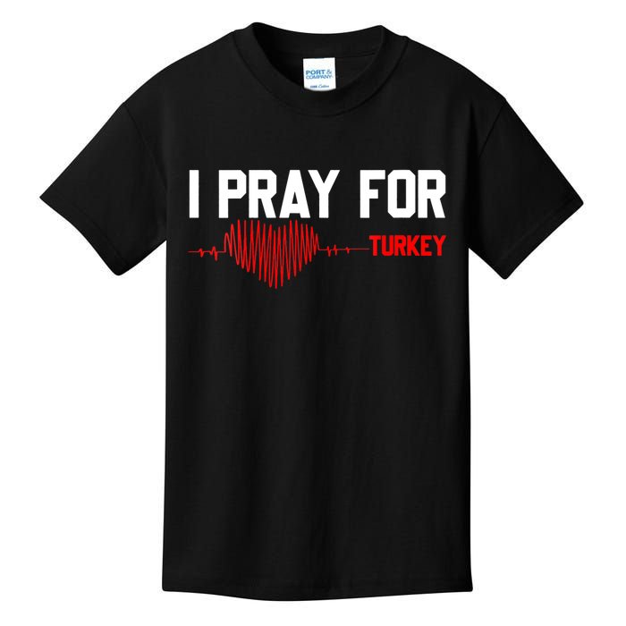 Pray For Turkey, Pray For Türkiye, I Stand With Turkey Kids T-Shirt