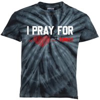 Pray For Turkey, Pray For Türkiye, I Stand With Turkey Kids Tie-Dye T-Shirt