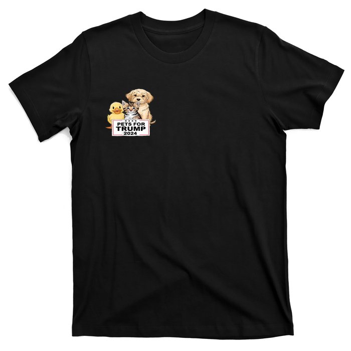 Pets For Trump Duck Cat Dog Donald Trump 2024 T-Shirt