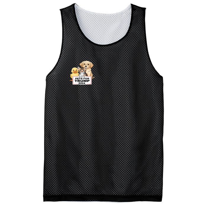 Pets For Trump Duck Cat Dog Donald Trump 2024 Mesh Reversible Basketball Jersey Tank