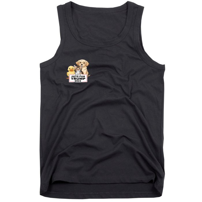 Pets For Trump Duck Cat Dog Donald Trump 2024 Tank Top