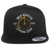 Penny Farthing T High Wheeler Cycling Club Bicycle Flat Bill Trucker Hat