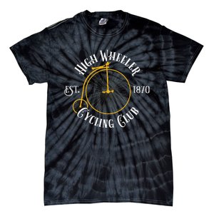 Penny Farthing T High Wheeler Cycling Club Bicycle Tie-Dye T-Shirt