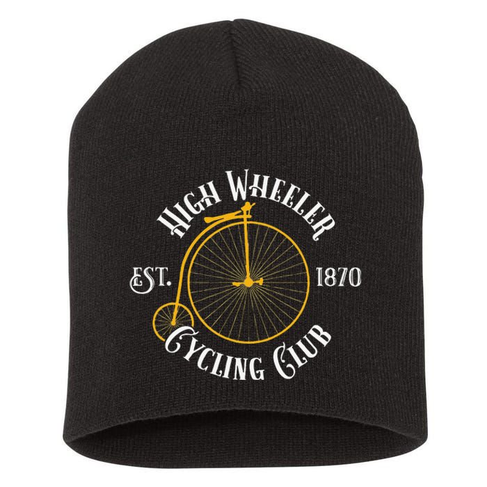 Penny Farthing T High Wheeler Cycling Club Bicycle Short Acrylic Beanie