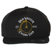 Penny Farthing T High Wheeler Cycling Club Bicycle Wool Snapback Cap