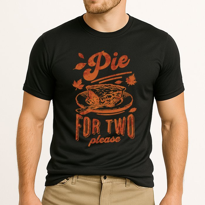 Pie For Two Thanksgiving Pregnancy Announcement Performance Shirt