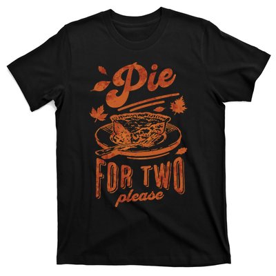 Pie For Two Thanksgiving Pregnancy Announcement T-Shirt