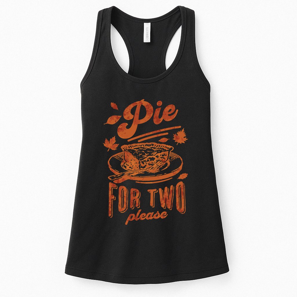 Pie For Two Thanksgiving Pregnancy Announcement Womens Tank Top