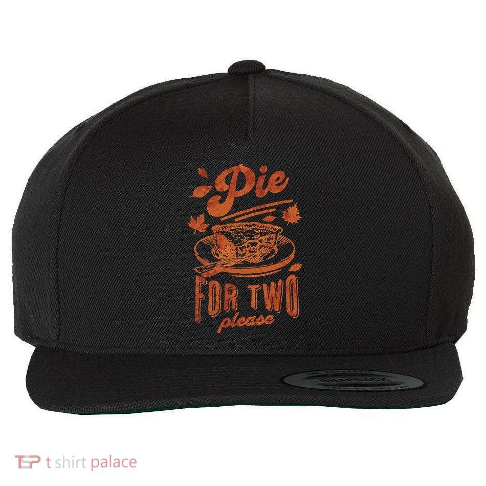 Pie For Two Thanksgiving Pregnancy Announcement Wool Snapback Cap