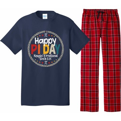 Pi For Teacher Vintage 3.14 Pi Digits Happy Pi Day Pajama Set