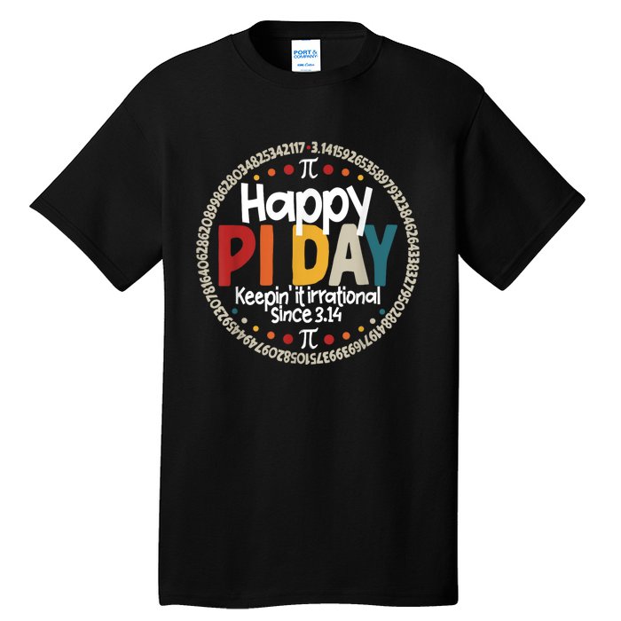 Pi For Teacher Vintage 3.14 Pi Digits Happy Pi Day Tall T-Shirt