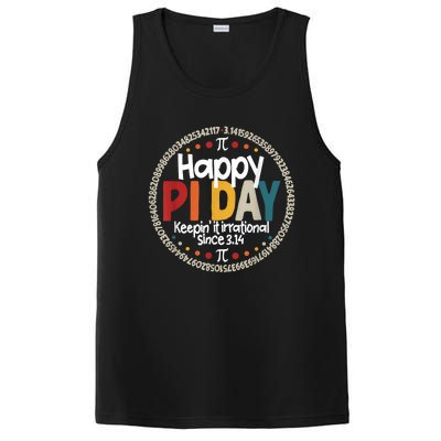 Pi For Teacher Vintage 3.14 Pi Digits Happy Pi Day PosiCharge Competitor Tank