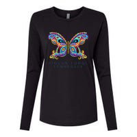 Pigeon Forge Tennessee Souvenir Butterfly Graphic Womens Cotton Relaxed Long Sleeve T-Shirt