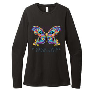 Pigeon Forge Tennessee Souvenir Butterfly Graphic Womens CVC Long Sleeve Shirt