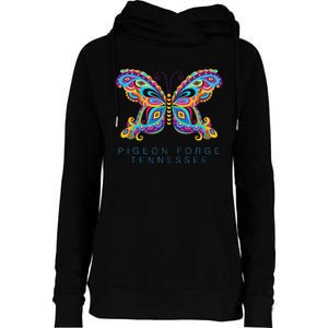 Pigeon Forge Tennessee Souvenir Butterfly Graphic Womens Funnel Neck Pullover Hood