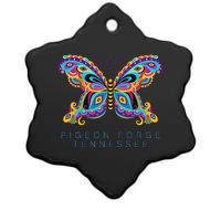 Pigeon Forge Tennessee Souvenir Butterfly Graphic Ceramic Star Ornament