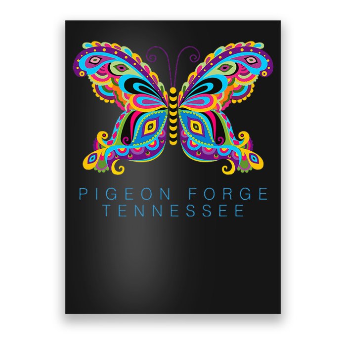 Pigeon Forge Tennessee Souvenir Butterfly Graphic Poster