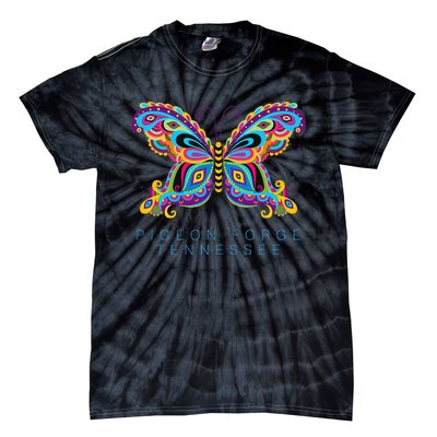 Pigeon Forge Tennessee Souvenir Butterfly Graphic Tie-Dye T-Shirt