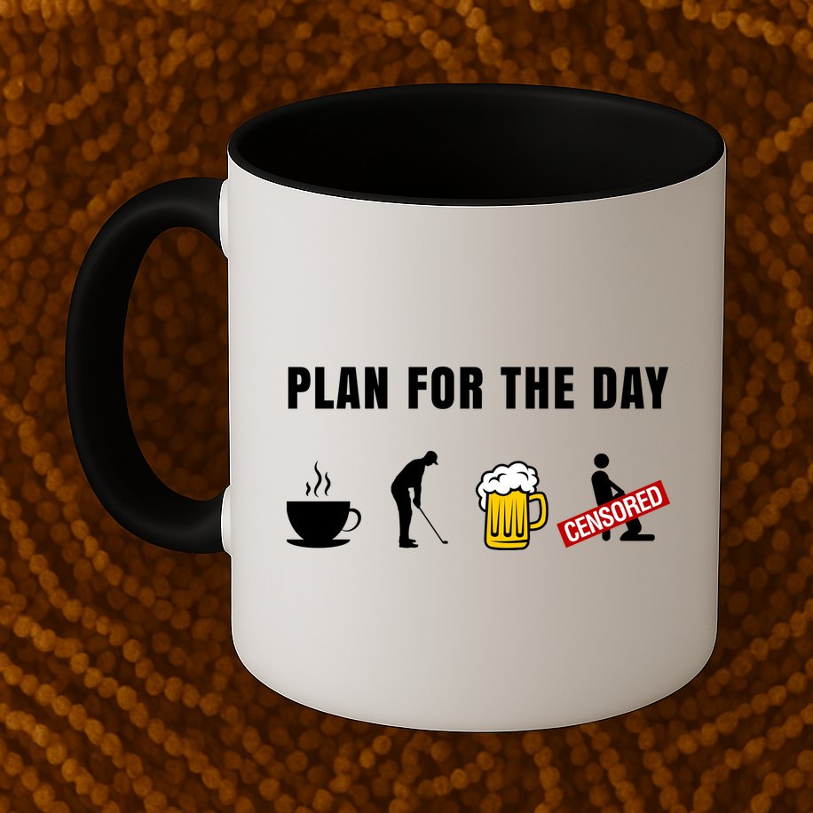 Plan For The Day Funny Husband Mug
