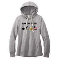 Plan For The Day Funny Husband Women's Fleece Hoodie