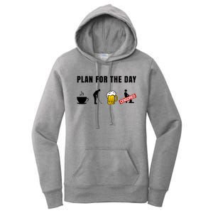 Plan For The Day Funny Husband Women's Pullover Hoodie