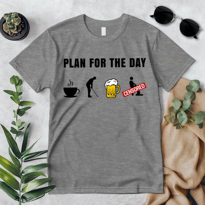 Plan For The Day Funny Husband Premium T-Shirt