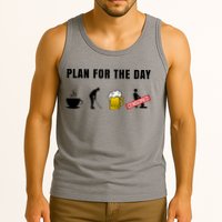 Plan For The Day Funny Husband Tank Top