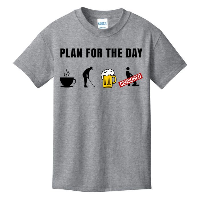 Plan For The Day Funny Husband Kids T-Shirt