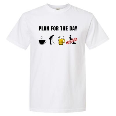 Plan For The Day Funny Husband Garment-Dyed Heavyweight T-Shirt