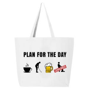 Plan For The Day Funny Husband 25L Jumbo Tote