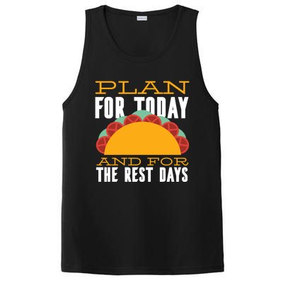 Plan For Today And The Rest Days Funny Gift PosiCharge Competitor Tank