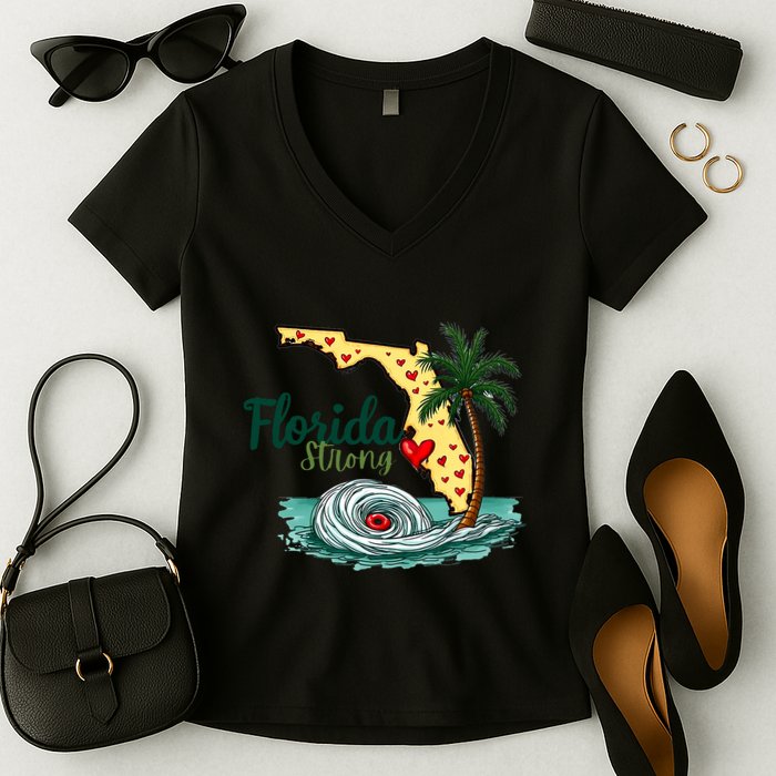 Pray For Tampa Bay Florida Strong Women's V-Neck T-Shirt