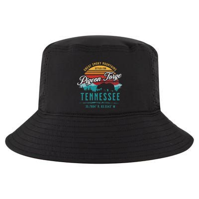 Pigeon Forge Tennessee Great Smoky Mountains Bear Retro Sun Cool Comfort Performance Bucket Hat