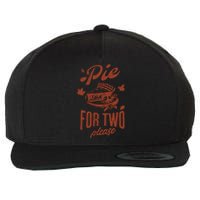 Pie For Two Thanksgiving Pregnancy Announcement Wool Snapback Cap