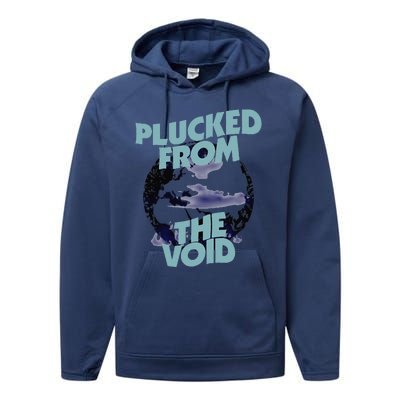 Plucked From The Void Funny Design Performance Fleece Hoodie