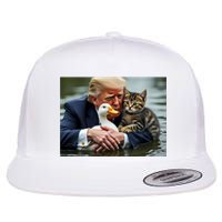 Pets For Trump Protect Our Pets Save Our Pets Flat Bill Trucker Hat