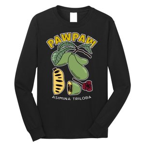 Pawpaw Fruit Tree Asimina Triloba Long Sleeve Shirt