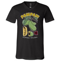 Pawpaw Fruit Tree Asimina Triloba V-Neck T-Shirt