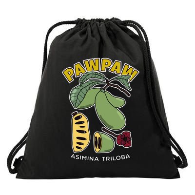 Pawpaw Fruit Tree Asimina Triloba Drawstring Bag