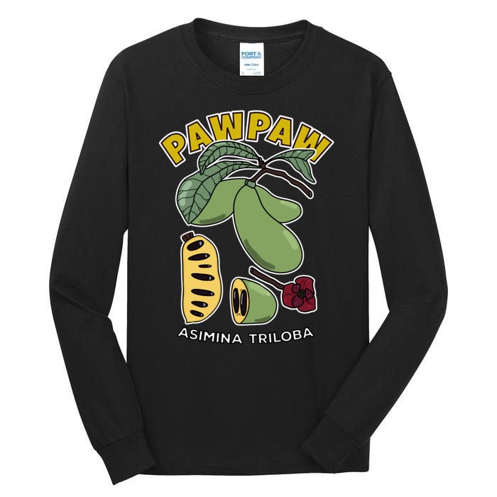 Pawpaw Fruit Tree Asimina Triloba Tall Long Sleeve T-Shirt