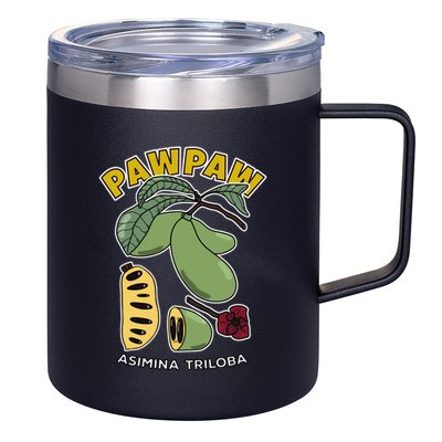 Pawpaw Fruit Tree Asimina Triloba 12oz Stainless Steel Coffee Mug